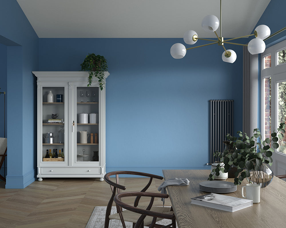 Dulux Heritage Boathouse Blue Paint in Dining Room