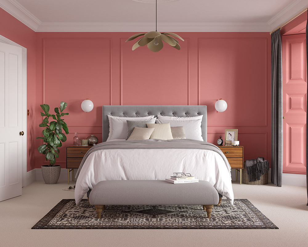Dulux Heritage Coral Pink Bedroom