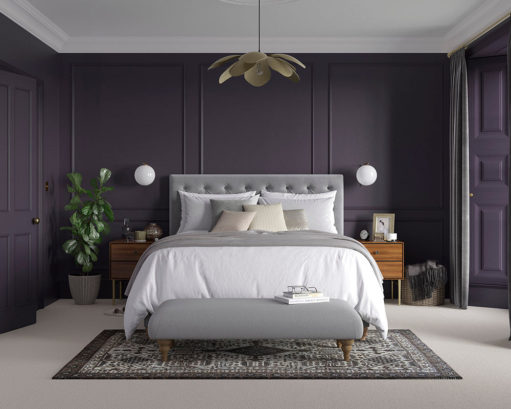 Dulux Heritage Dark Aubergine Bedroom