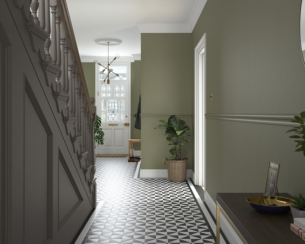 Dulux Heritage DH Drab Paint in Hallway