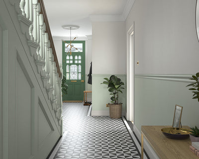 Dulux Heritage DH Pearl Colour Paint in Hallway