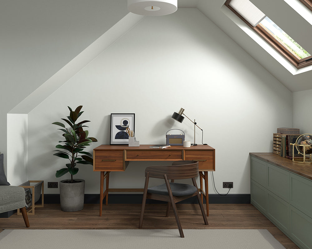 Dulux Heritage Fennel White Paint in Home Office