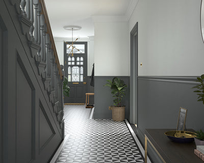Dulux Heritage Forest Grey Paint in Hallway