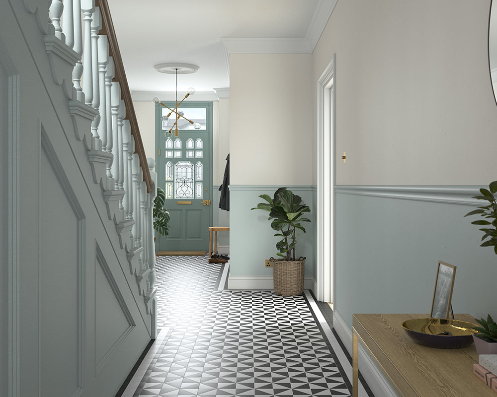 Dulux Heritage Green Oxide Paint in Hallway
