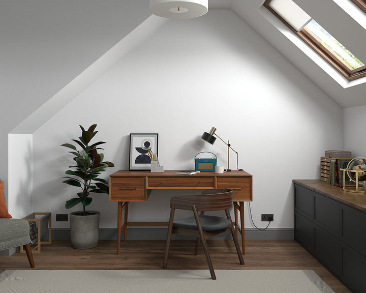 Dulux Heritage Marble White Paint in Home Office