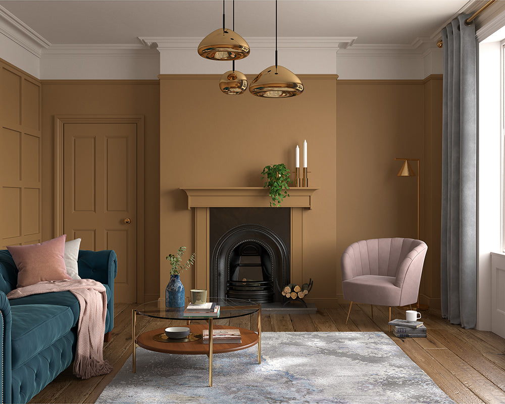Dulux Heritage Masters Gold Paint in Living Room