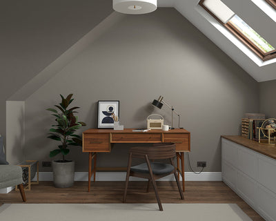 Dulux Heritage Mud Lark Paint in Home Office