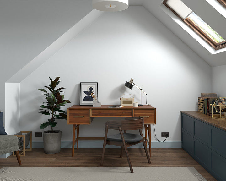 Dulux Heritage Swedish White Paint in Home Office