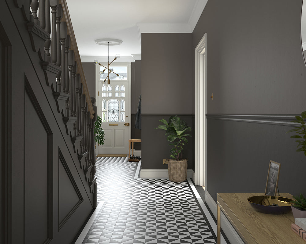 Dulux Heritage Tudor Brown Paint in Hallway