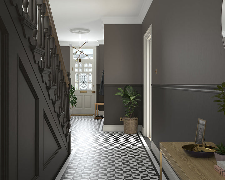 Dulux Heritage Tudor Brown Paint in Hallway