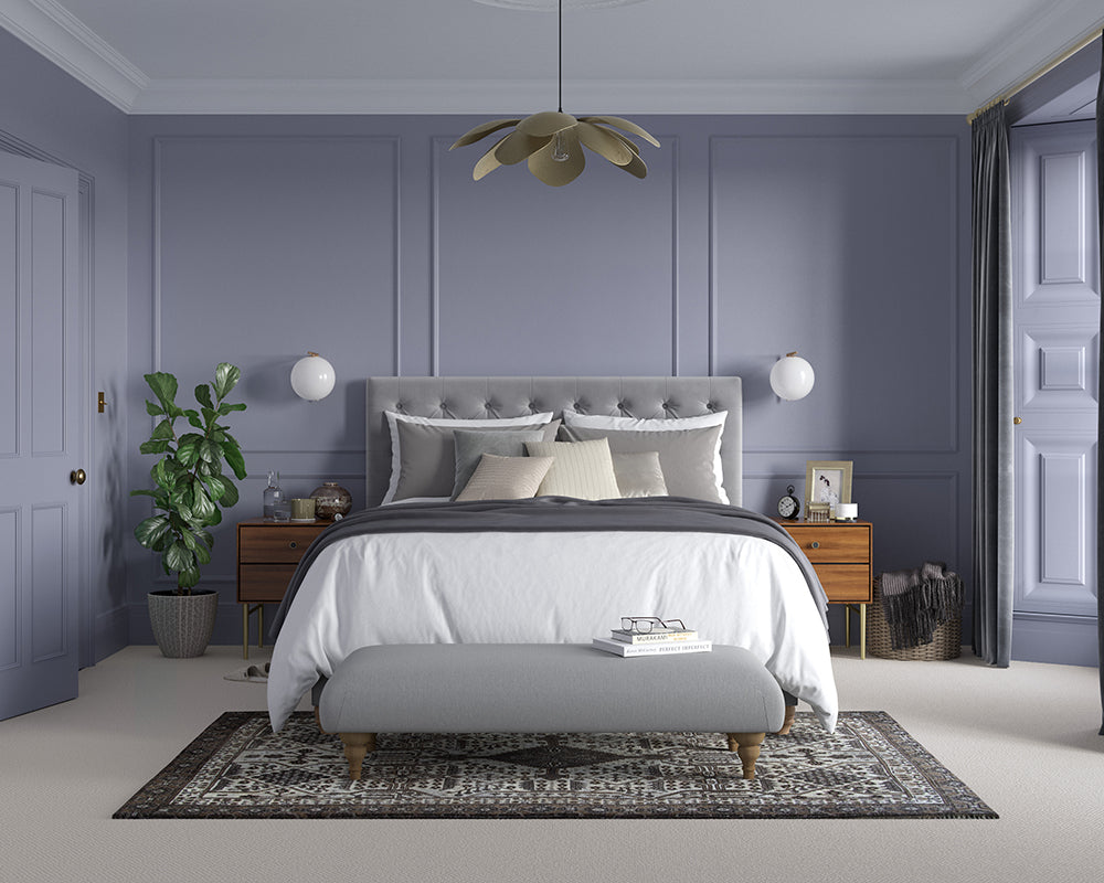 Dulux Heritage Violet Night Bedroom