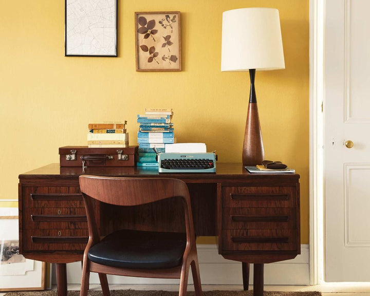 Fired Earth Goldfinch Paint in Room