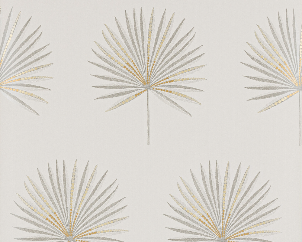 Jane Churchill Fortunei Wallpaper in a living room