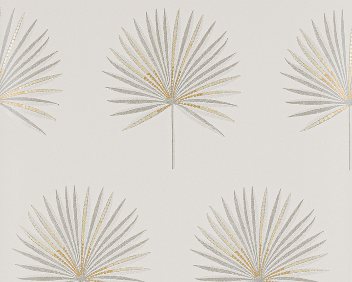 Jane Churchill Fortunei Wallpaper in a living room