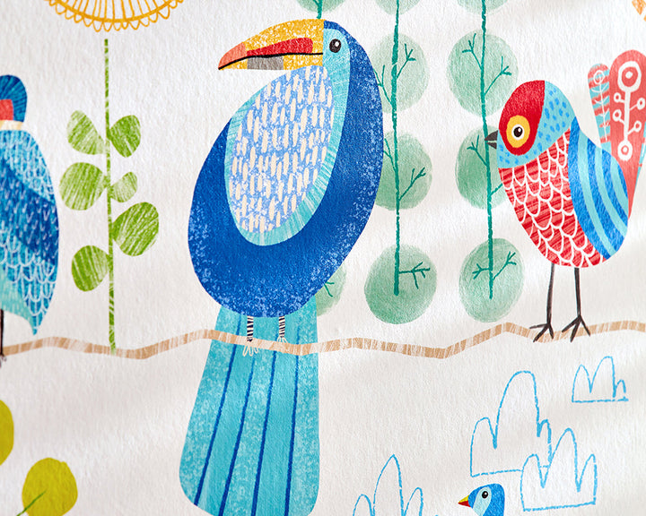 OHPOPSI Feather Fandango Wallpaper in detail