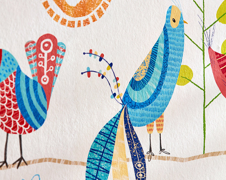 OHPOPSI Feather Fandango Wallpaper close up