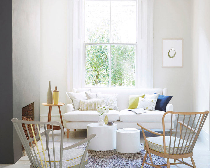 Sanderson Crystal Grey Paint on living room walls