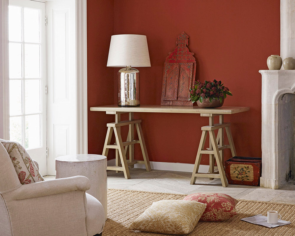 Sanderson Bengal Red Paint on living room walls