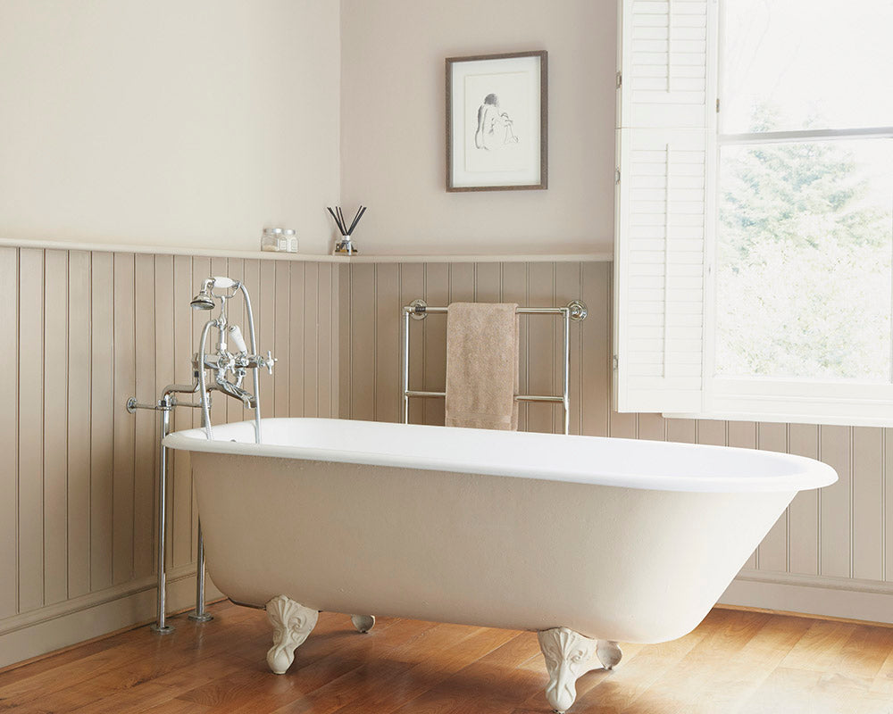 Sanderson Birch White Paint on bathroom walls