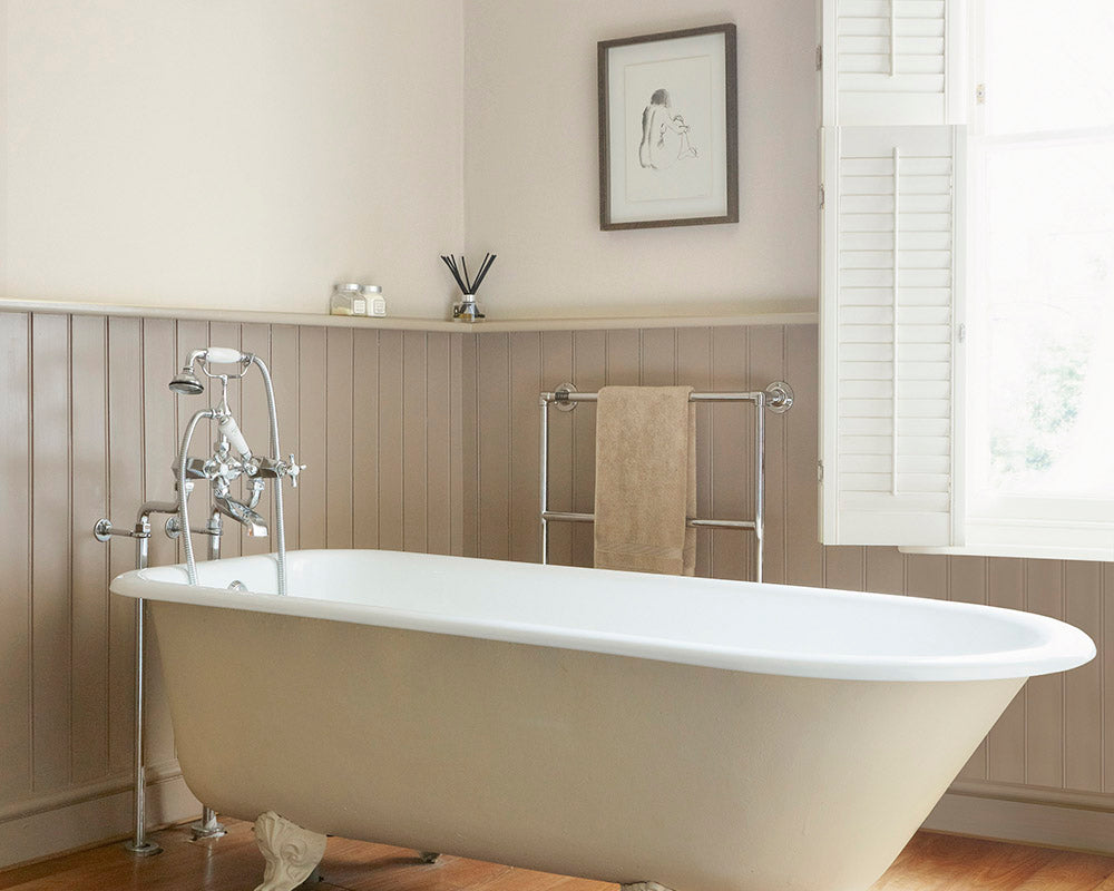 Sanderson Birch White Paint in bathroom