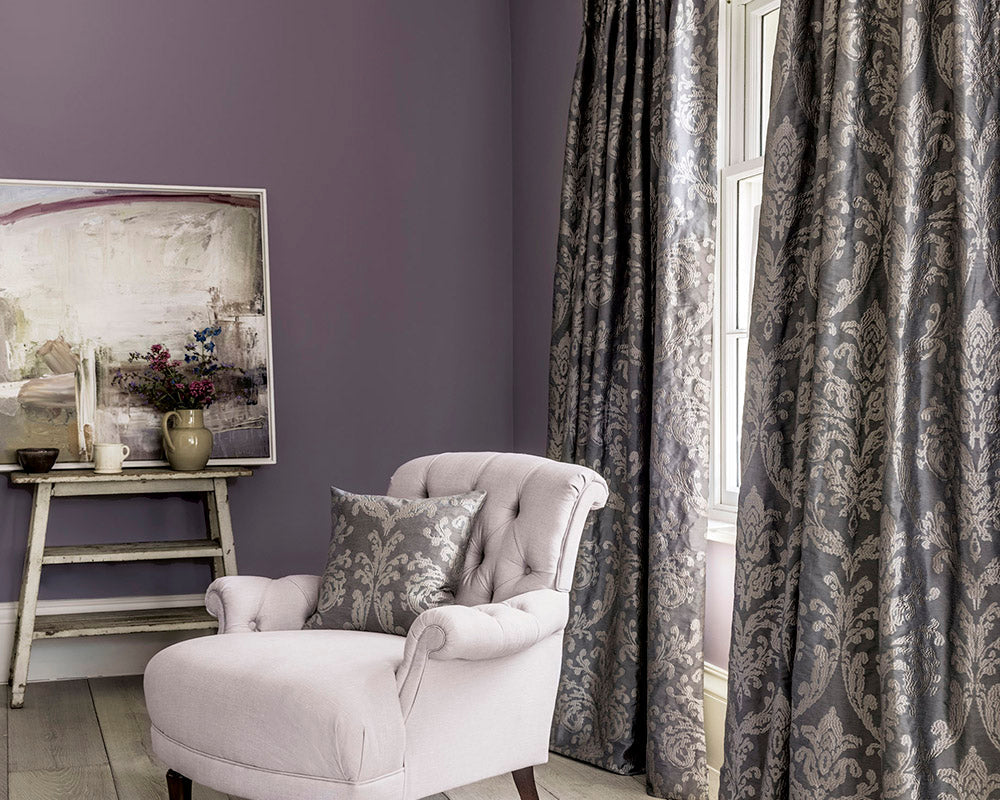 Sanderson Eggplant Paint on living room walls