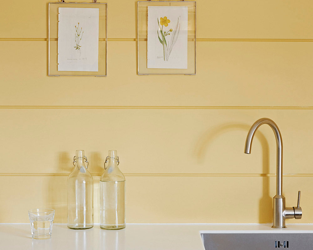 Sanderson Ming Gold on kitchen walls