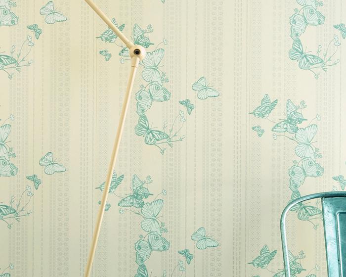 Barneby Gates Bugs & Butterflies in Ice Blue Wallpaper BG0100302