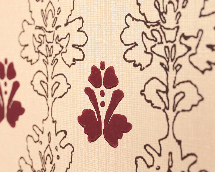 Barneby Gates Floral Block Wallpaper detail