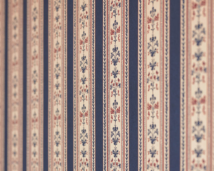 Barneby Gates Folk Stripe Wallpaper detail