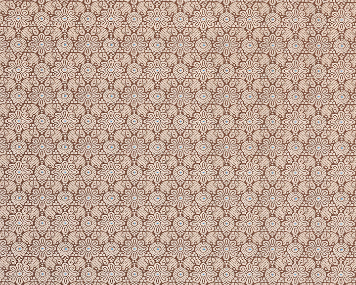 Barneby Gates Indian Elephant Wallpaper in Chocolate Blush