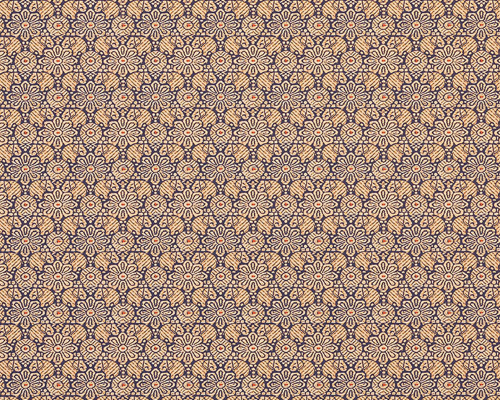 Barneby Gates Indian Elephant Wallpaper in Vintage Blue