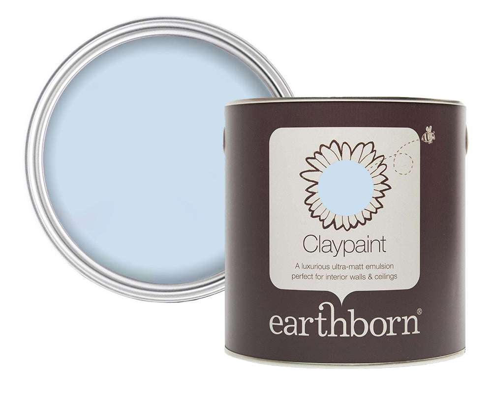 Earthborn Quick Dip can with open lid showing light blue paint