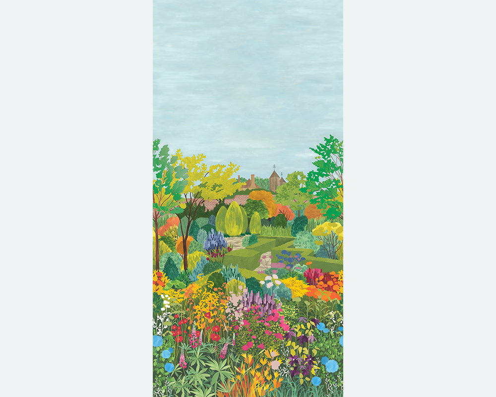 Little Greene Castle Garden Mural Wallpaper