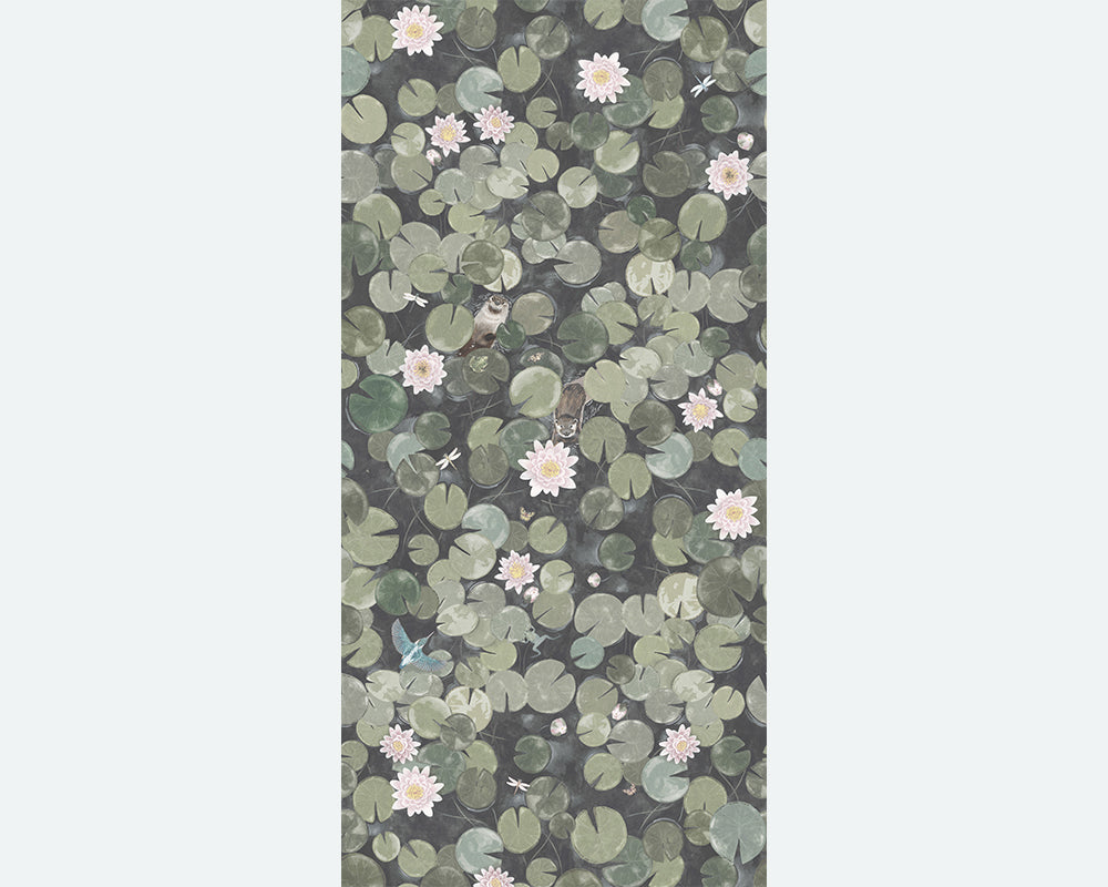 Little Greene Lily Pads Mural Wallpaper