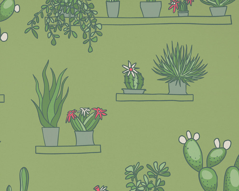 Little Greene Mr Straw's Greenhouse Wallpaper