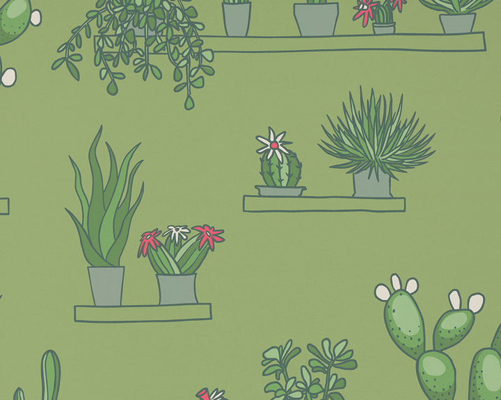 Little Greene Mr Straw's Greenhouse Wallpaper