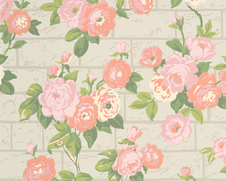 Little Greene Rose Garden Wallpaper