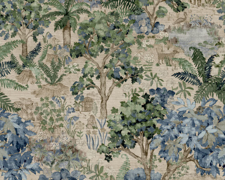 Sanderson The Stumpery Mural Wallpaper