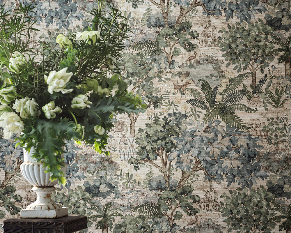 Sanderson The Stumpery Wallpaper