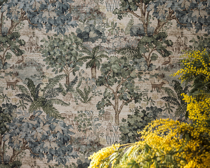 Sanderson The Stumpery Mural Wallpaper