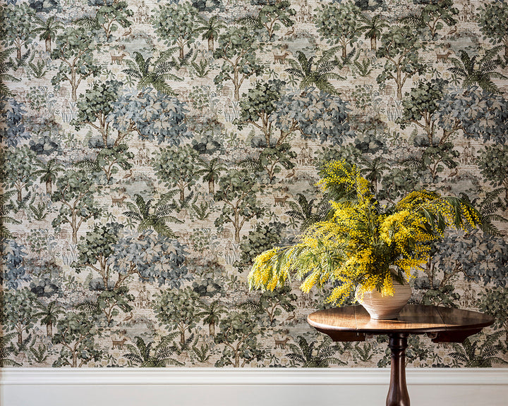 Sanderson The Stumpery Mural Wallpaper