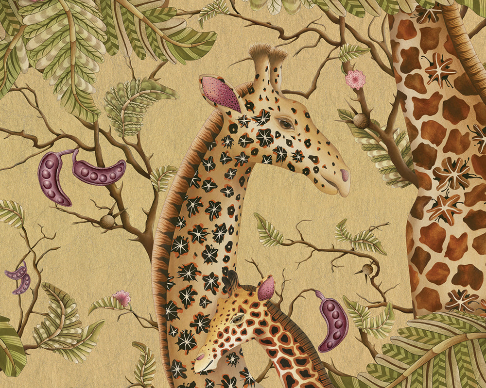 Cole & Son Royal Giraffe Wallpaper - Gilded