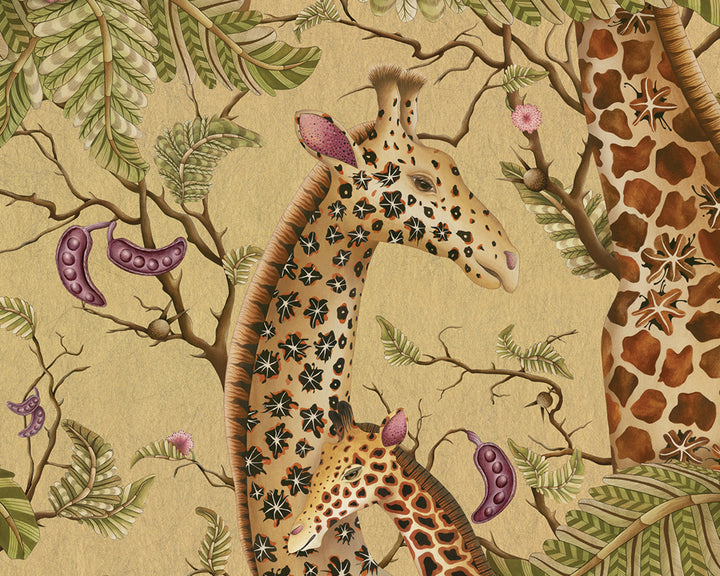 Cole & Son Royal Giraffe Wallpaper - Gilded