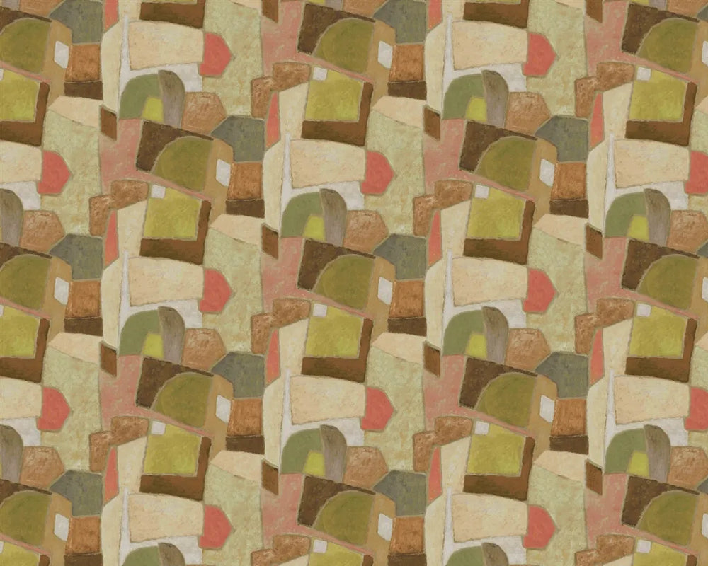 Designers Guild Clay Collage Wallpaper Terracotta