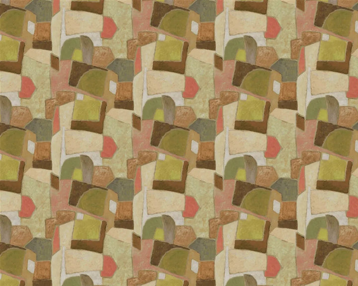 Designers Guild Clay Collage Wallpaper Terracotta