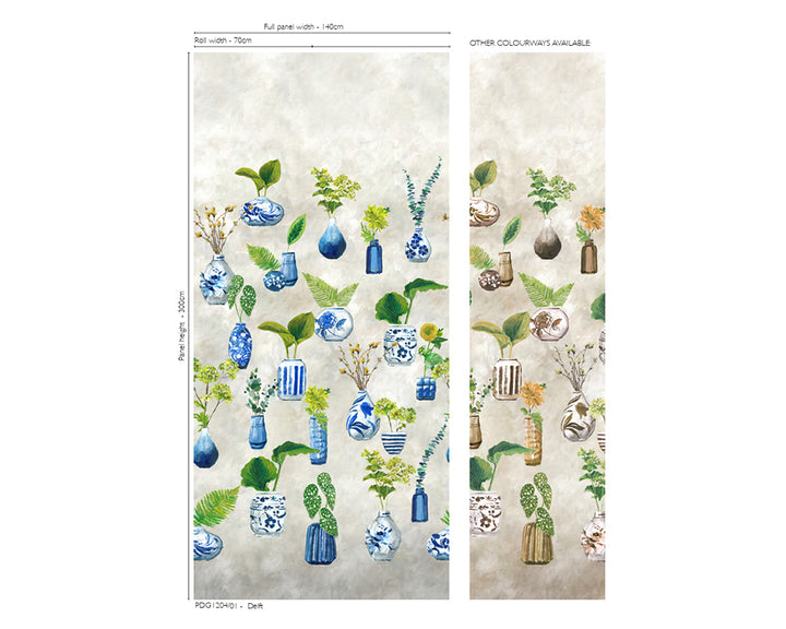 Designers Guild Kawana Wallpaper size chart