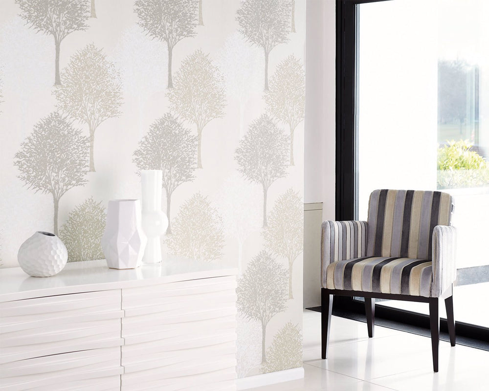 Harlequin Entice Wallpaper in a living space