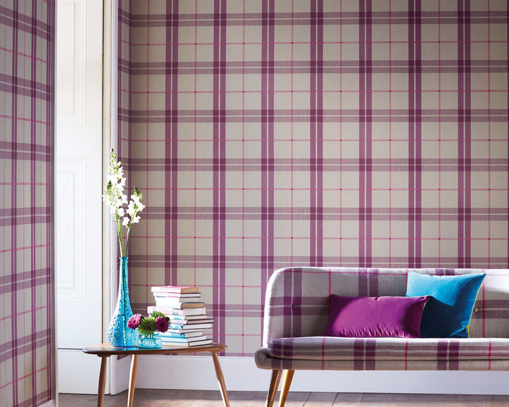 Harlequin Inga Wallpaper in a living space