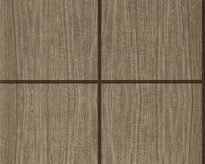 Harlequin Wood Blocks Wallpaper in Walnut/Gloss