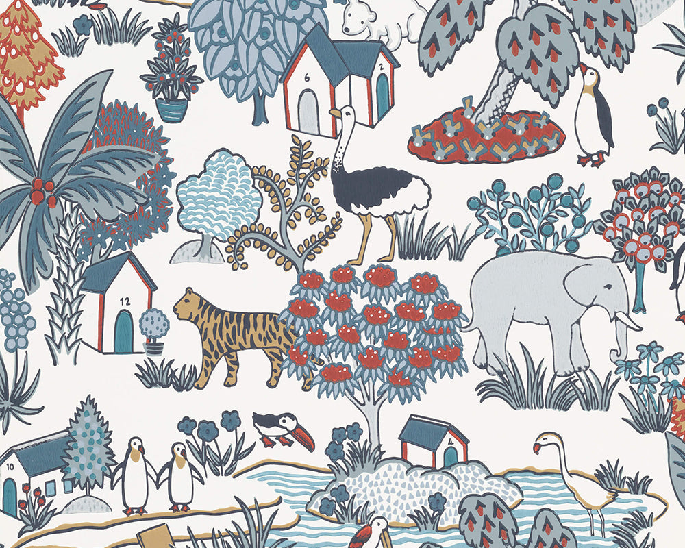 Little Greene Animal Kingdom Wallpaper